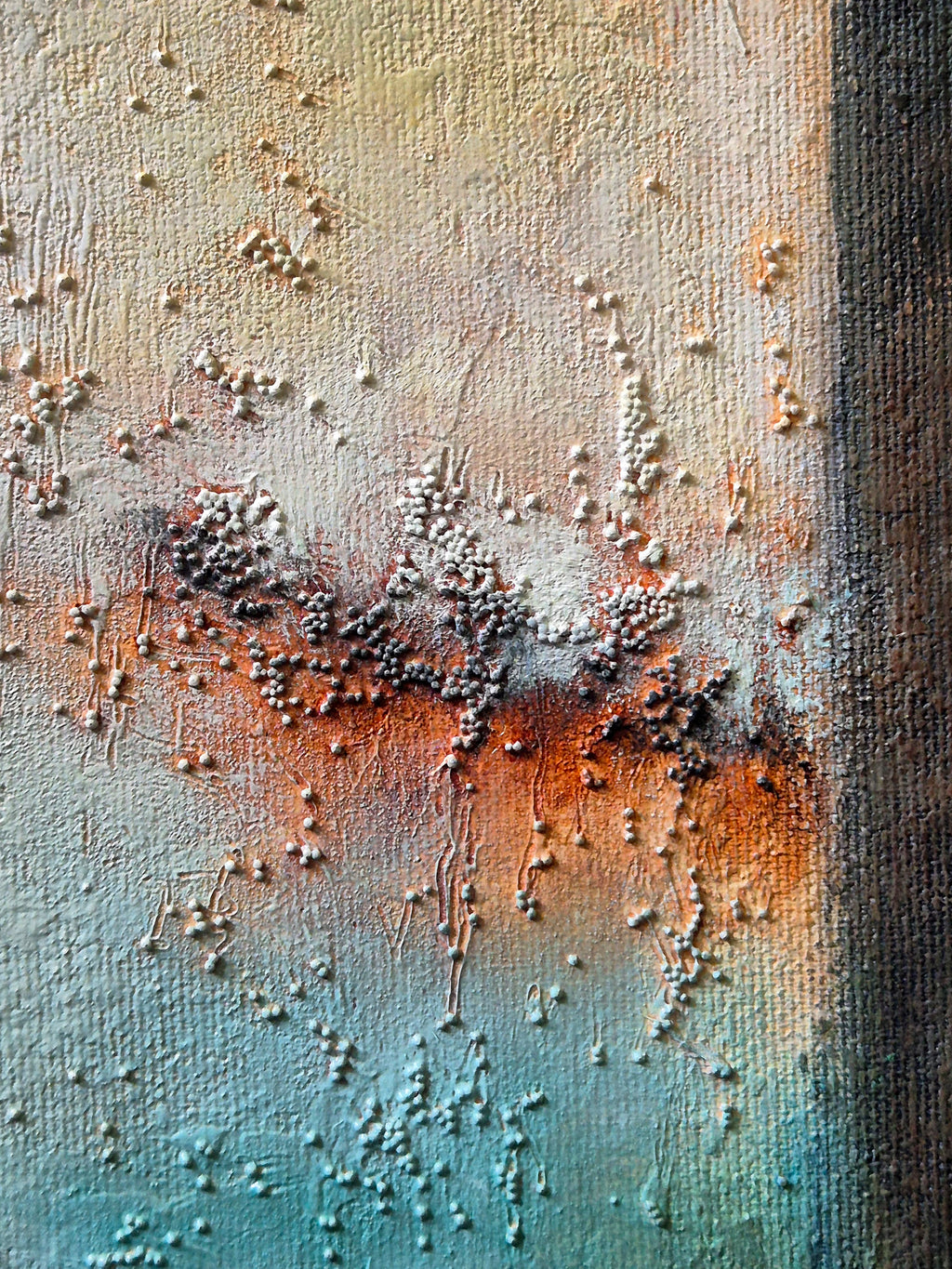 "Detail shot — The Power of Stepping into the Light 2026, oil on canvas by Annikaprana"
