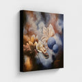 "Finding the Light 2026 — fine art canvas print with black 4 cm border by Swedish artist Annikaprana"