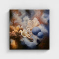 "Finding the Light 2026 — fine art canvas print with black 4 cm border by Swedish artist Annikaprana"